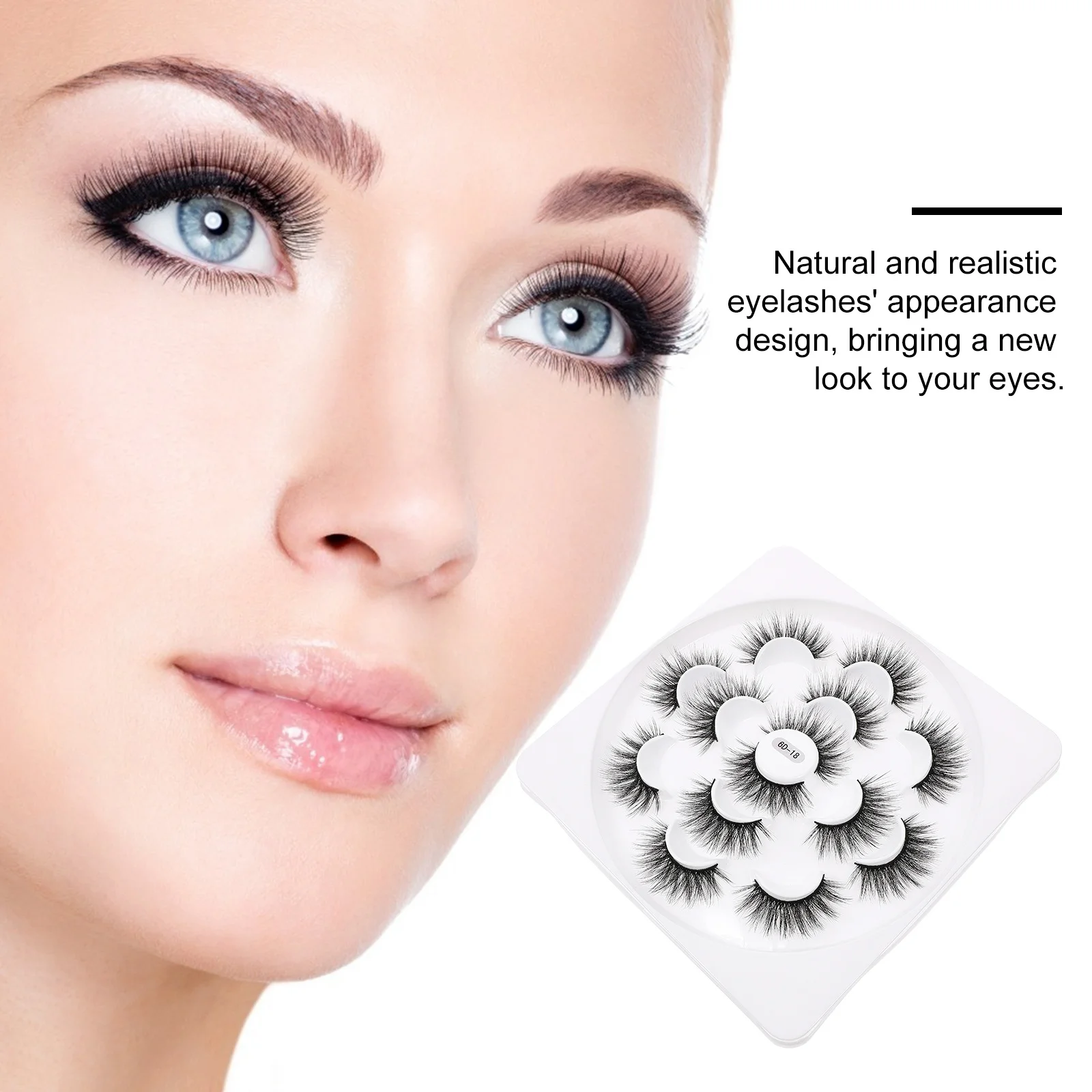 

1 Box Natural False Eyelashes Dense Curly Makeup False Lash Woman Beauty Eyelashes Cosmetics Accessory Fake Eyelash