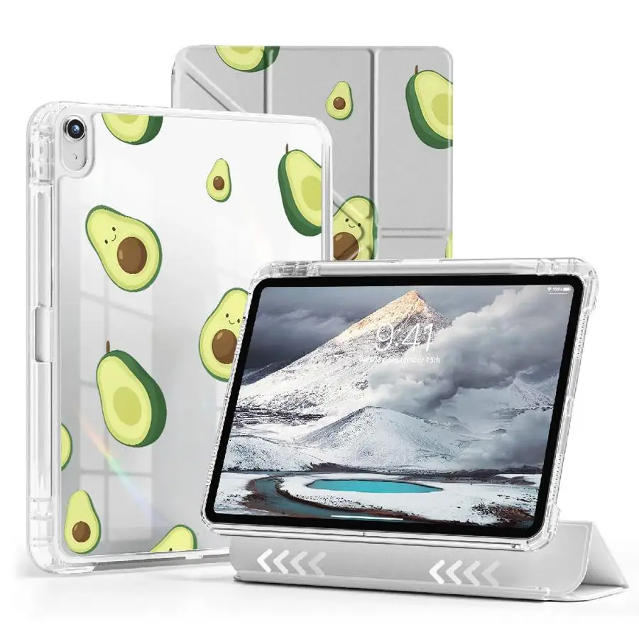 

Fresh Avocado Holder Cover Tablet Case For iPad Mini 6 7 11th 10th 9th 8th 7th 12.9inch Air 4 5 M3 M2 M4 11inch Pro 2025 Y-Fold