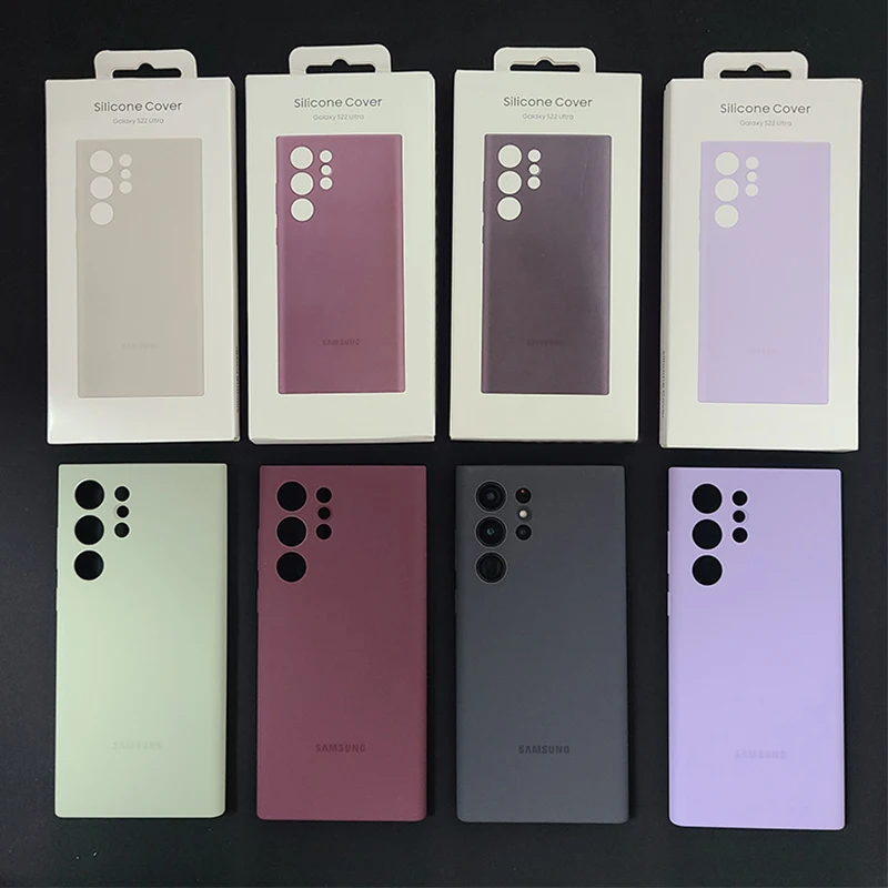 Samsung Galaxy S22 Ultra S22Ultra Phone Case High Quality Soft Silicone Cover Silky Touch Protective Shell For Galaxy S22U 5G