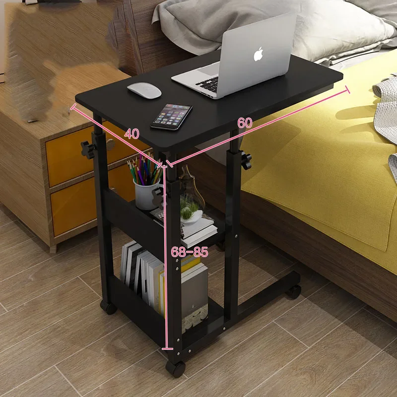 

Small Compact Adjustable Computer Desk Stand Bedroom Service Foldable Corner Tables Lifting Reception Biurko Home Garden