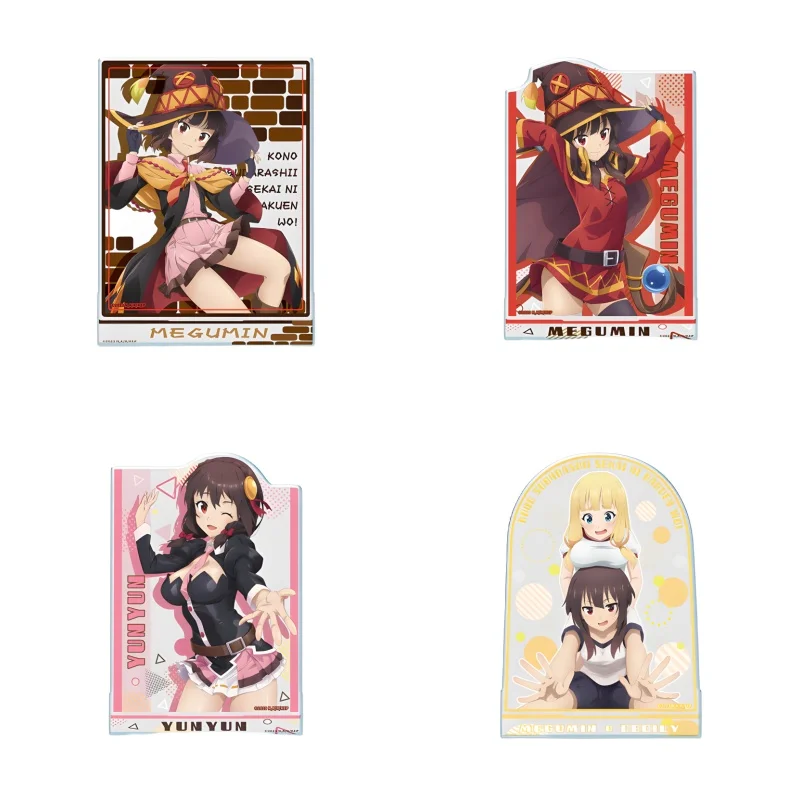 KonoSuba : Une explosion dans ce monde merveilleux ! ANIME 15CM Moments mémorables d'anime Support de figurine en acrylique Ornement porte-clés
