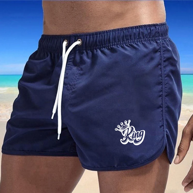 Men Swimming Fitness Shorts, Casual Beach Board Shorts, Swimming Trunks, Men Running Surf Shorts