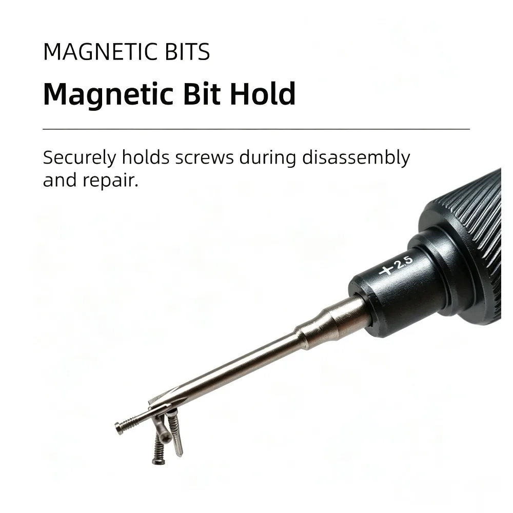 Mechanic 6-in-1 iShell Max Schraubendreher-Set, leistungsstark, magnetisch, hohe Härte, Präzision, Magnesium-Silizium-Legierung – Detail 4