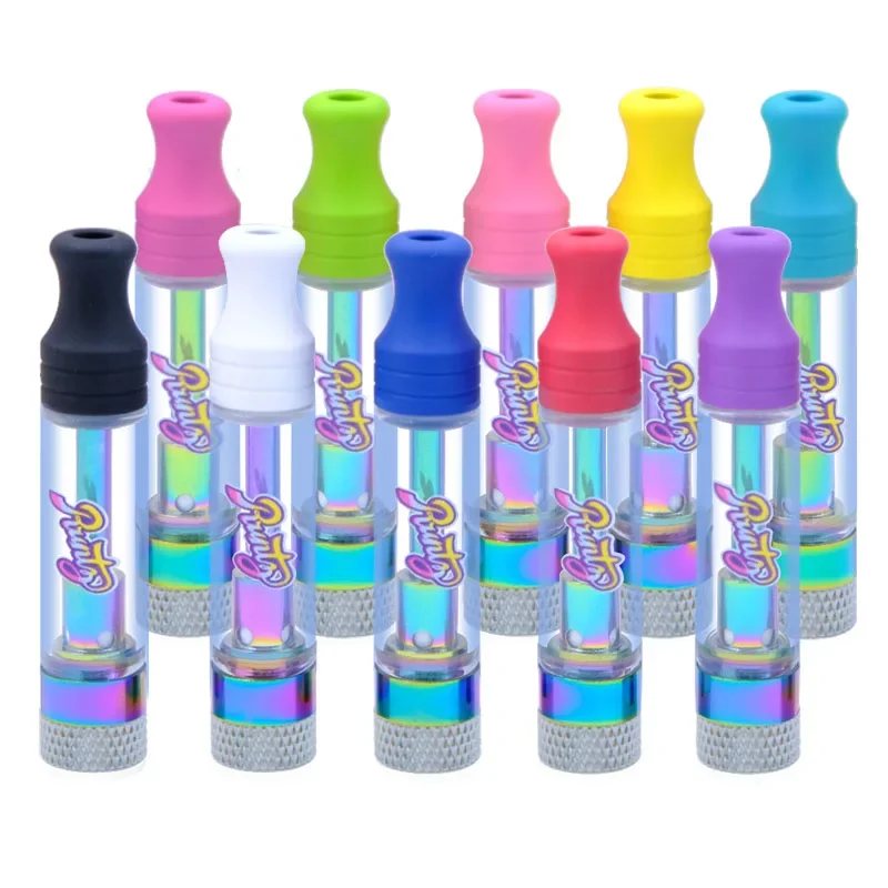 10 قطعة Runtz Runty Vape خرطوشة القلم البخاخات 0.8 مللي 1 مللي السيراميك الزجاج سميكة عربات الزيت المرذاذ 510 موضوع خزانات السجائر الإلكترونية #1