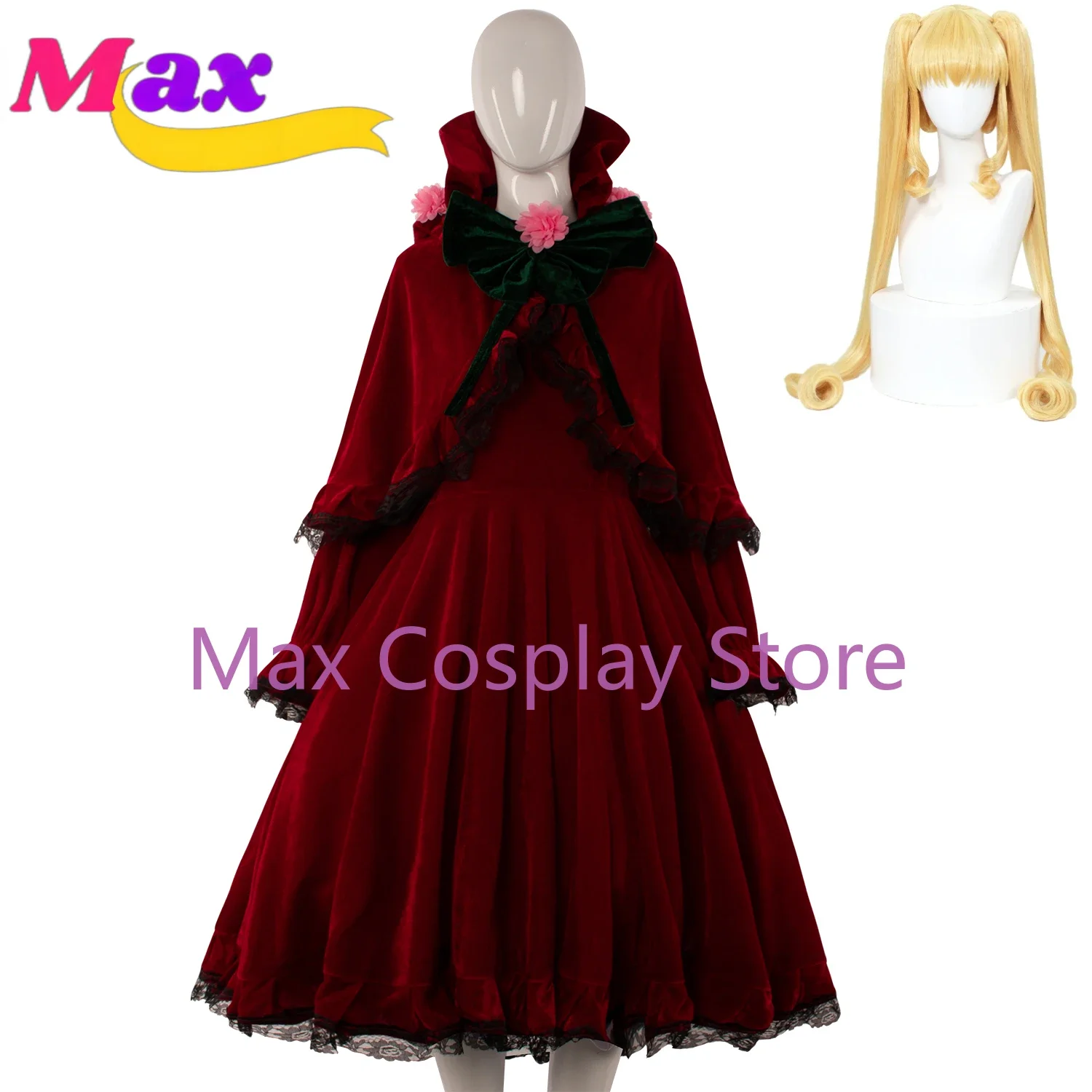 

Аниме Rozen Maiden Shinku Косплей Хэллоуин Красное Платье Костюм На Заказ