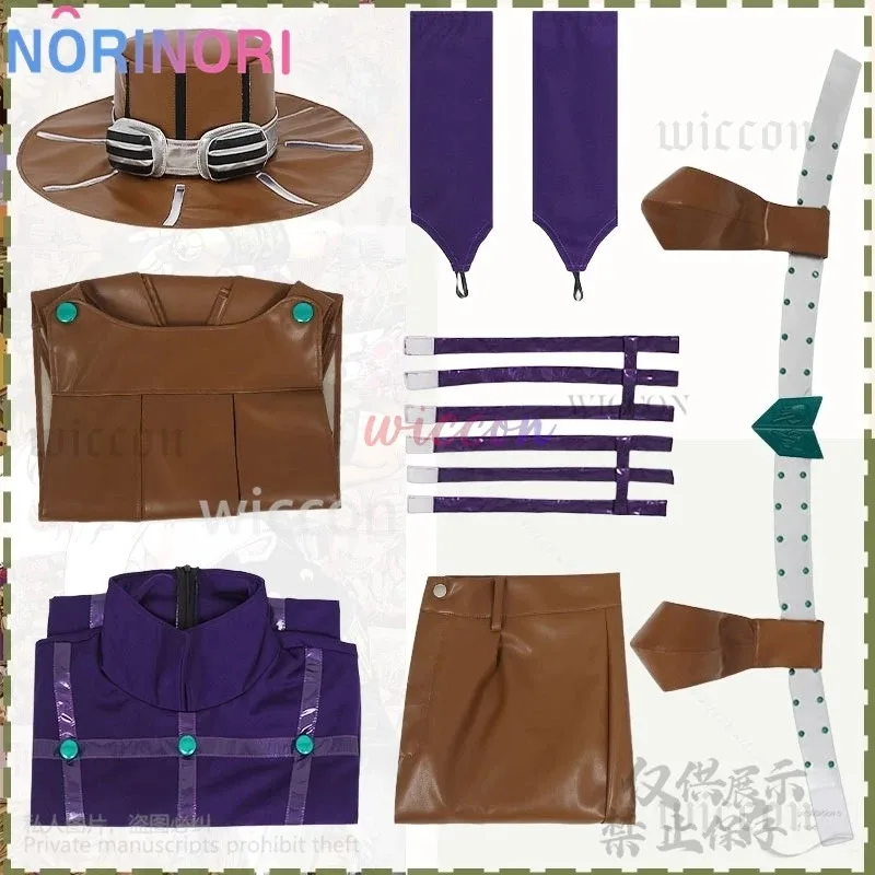 Sbr Cosplay Anime Jojo Cosplay NEW Costume Gyro Zeppli Sexy Pu Pants Purple Tights Racewear Suits Cape Hat Wigs Props Customized