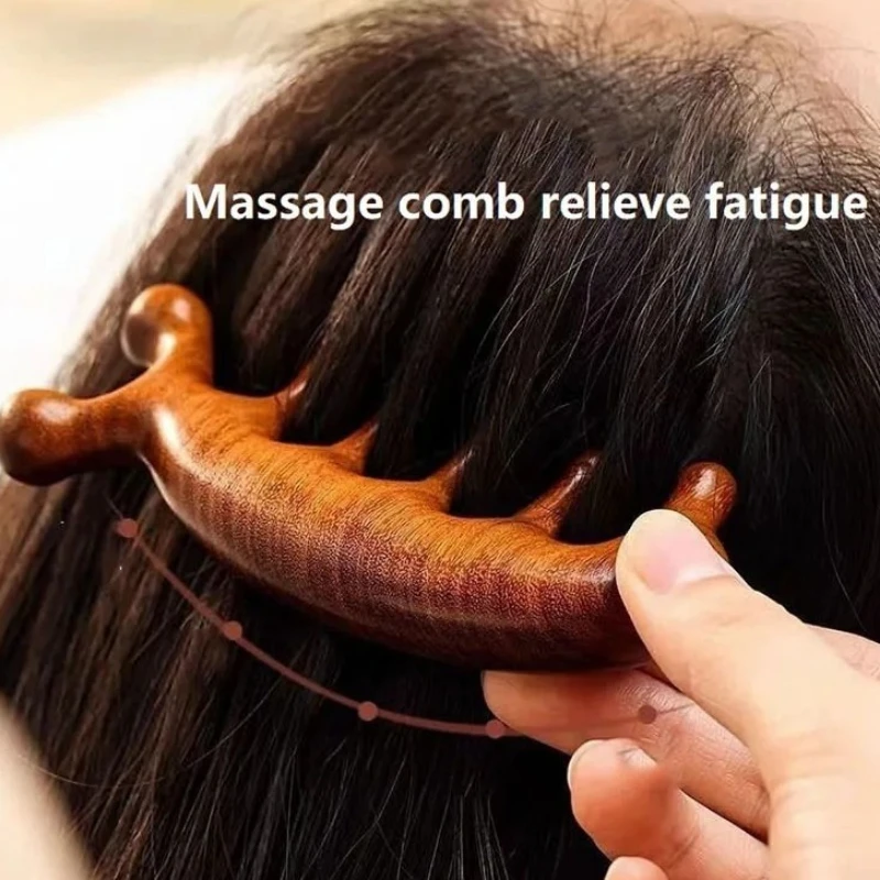 

Новый деревянный массажный деревянный массажер, расческа для кожи головы, масляный массажер для головы, расческа для волос, инструменты