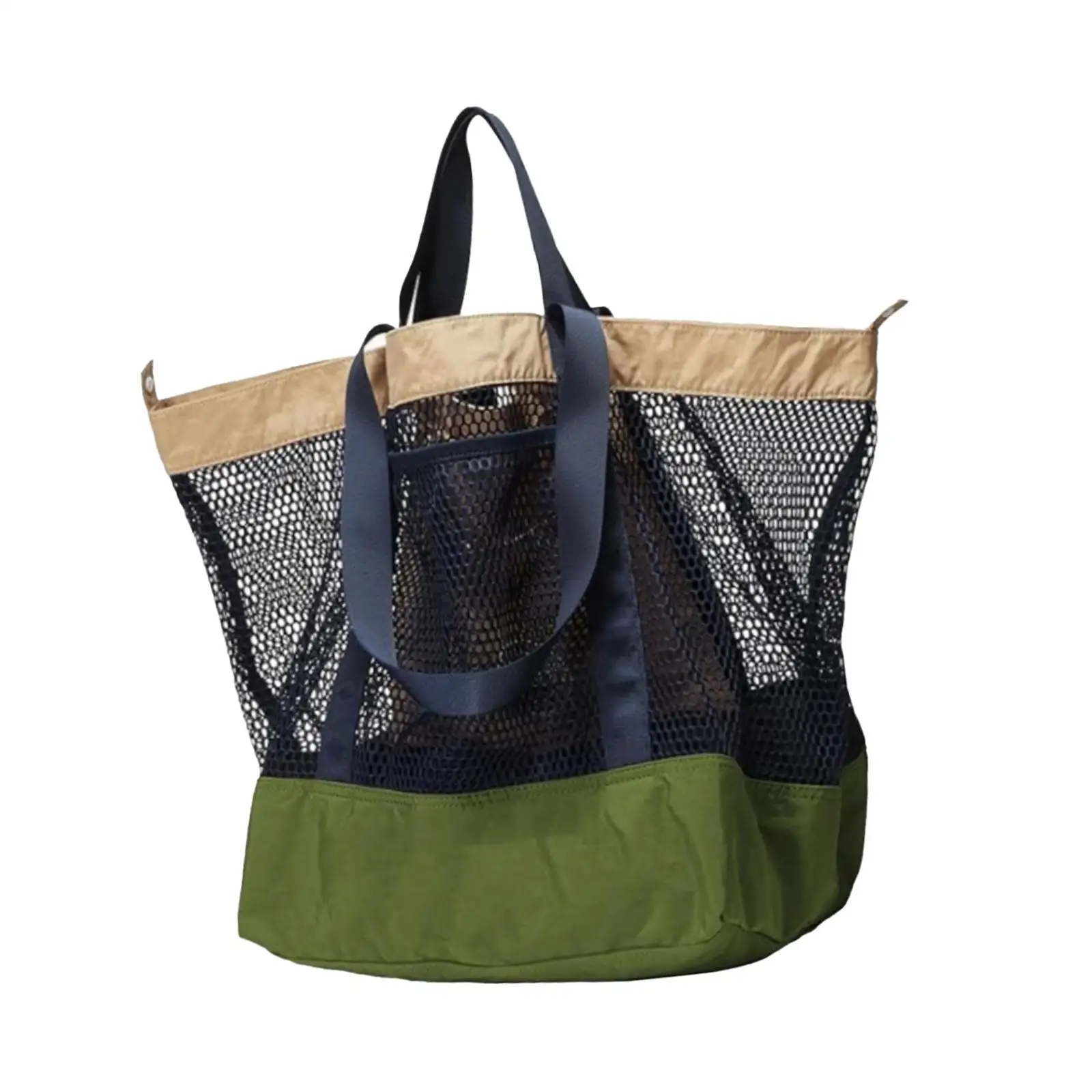 Large Mesh Beach Tote Bag for Women Men Lightweight Nylon Shoulder Bag Pool Travel Shopping Summer