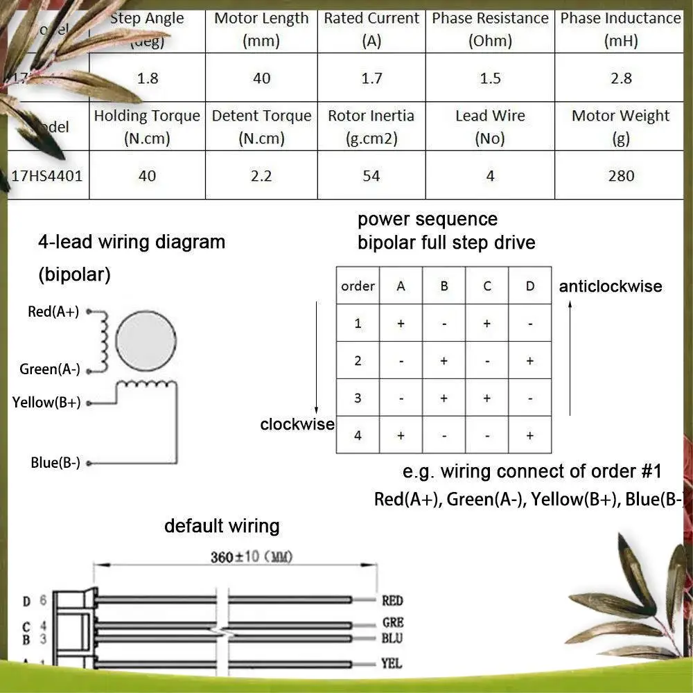 

New-TB6600 4A 9-42V Драйвер шагового двигателя Контроллер ЧПУ с шаговым двигателем Nema 17 Биполярный 1,7A 40 Нм Удерживающий момент и двигатель