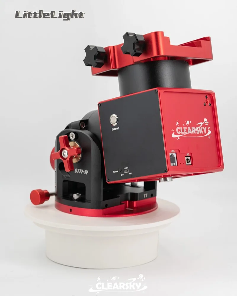 

Clearsky ST-17R Harmonic Equatorial Mount With Hub-Dovetail Groove for Astronomical Telescope Compatible with Theodolite Mode