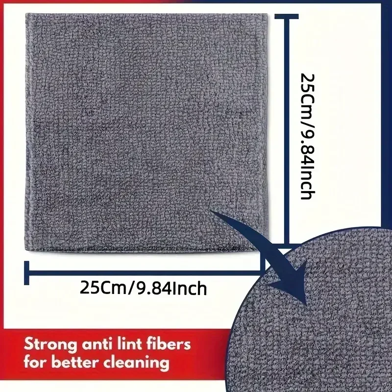 

10PCS Multi-Functional Car Cleaning Cloth - Super Absorbent Towel for Vehicle Detailing Stain Removal & Scratch-Free Wiping