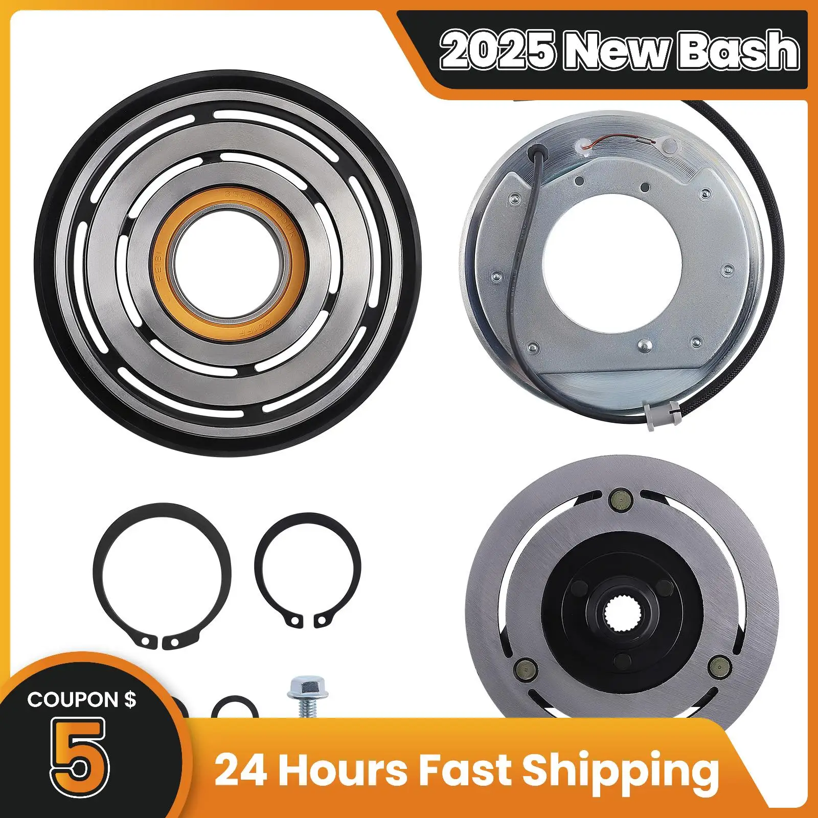

Repair AC Compressor Clutch Kit New For 2002-2007 Subaru Impreza WRX Wagon 2.5L