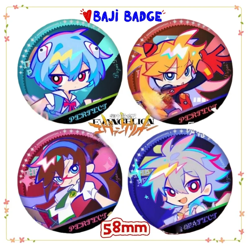 

New EVA Ayanami Rei Asuka Langley Soryu High Color Value Creative Personality Badge Tinplate Animation Cartoon Clothes Brooch
