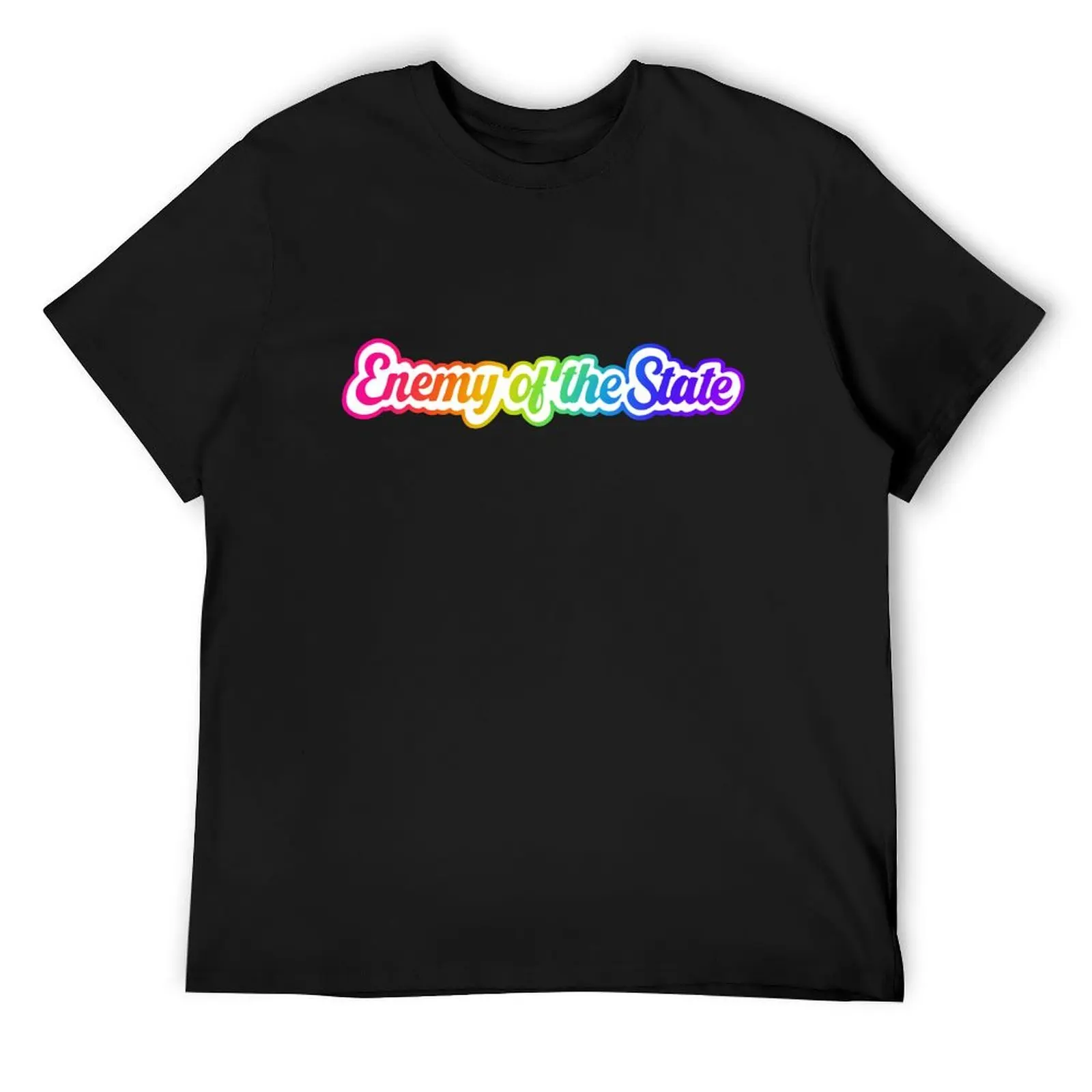 

Enemy of the State - 90’s Rainbow Neon T-Shirt graphic t shirts shirts graphic tees clothing for men