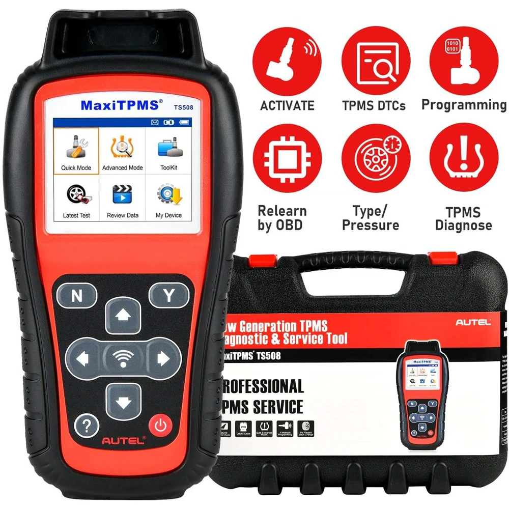 AUTEL MaxiTPMS TS508 Improved TPMS Work Experience Quick Advance Mode Support 315MHz 433MHz Sensors TPMS Auto Diagnose TS 508