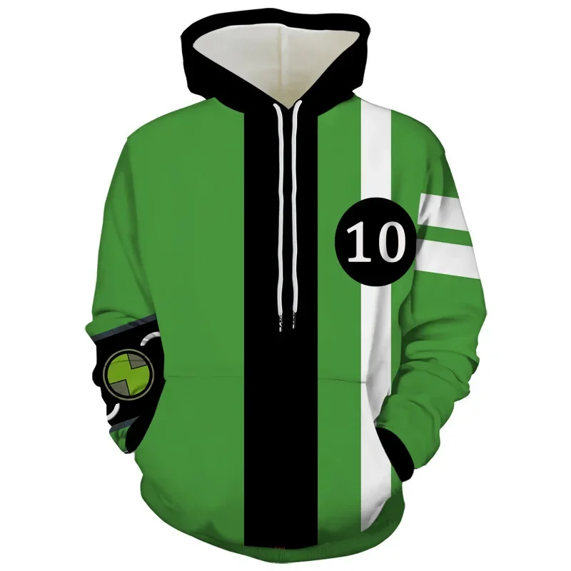 Ben 10 Ultimate Omnitrix Cosplay Hoodie 3D Printed Hooded Sweatshirt Men Women Casual Streetwear Zip Up Jacket Coat