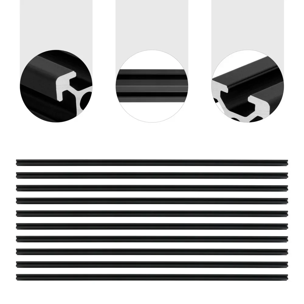 10pcs 3.28ft T Slot 6063 Aluminum Extrusion Professional DIY 3D Printing Materials High Intensity For Instruments W/ Smooth Edge
