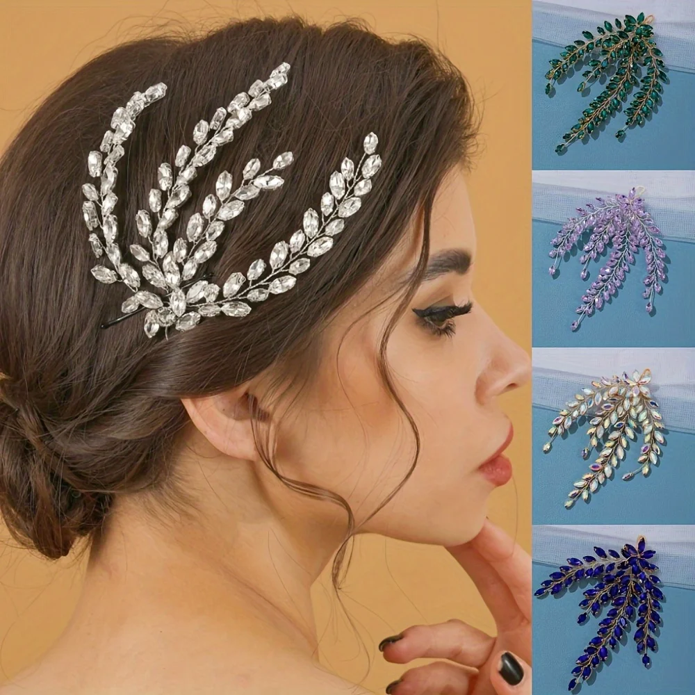 Crystal Hair Vine Headband Tiara For Women Party Rhinestone Headband Hairband Bridal Wedding Hair Accessories Jewelry Tiara