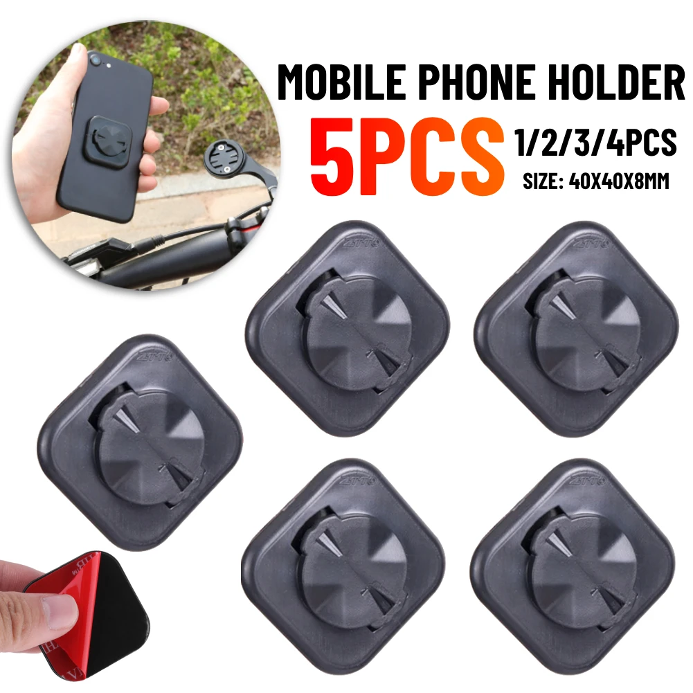 1-5pcs Bicycle Mobile Phone Sticker Mount Phone Holder Riding Strong Adhesive Support Stand Back Button Paste Adapter for GARMIN