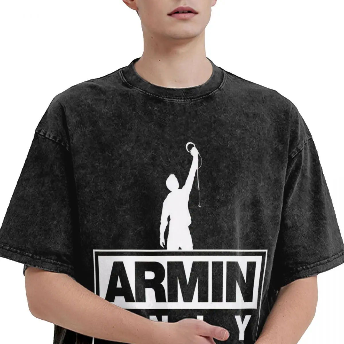 Oversized Washed T Shirt Armin Van Buuren Only Imagine Cotton T-Shirts Trendy Cool Tshirt for Men Summer Y2K Fun Custom DIY Tees