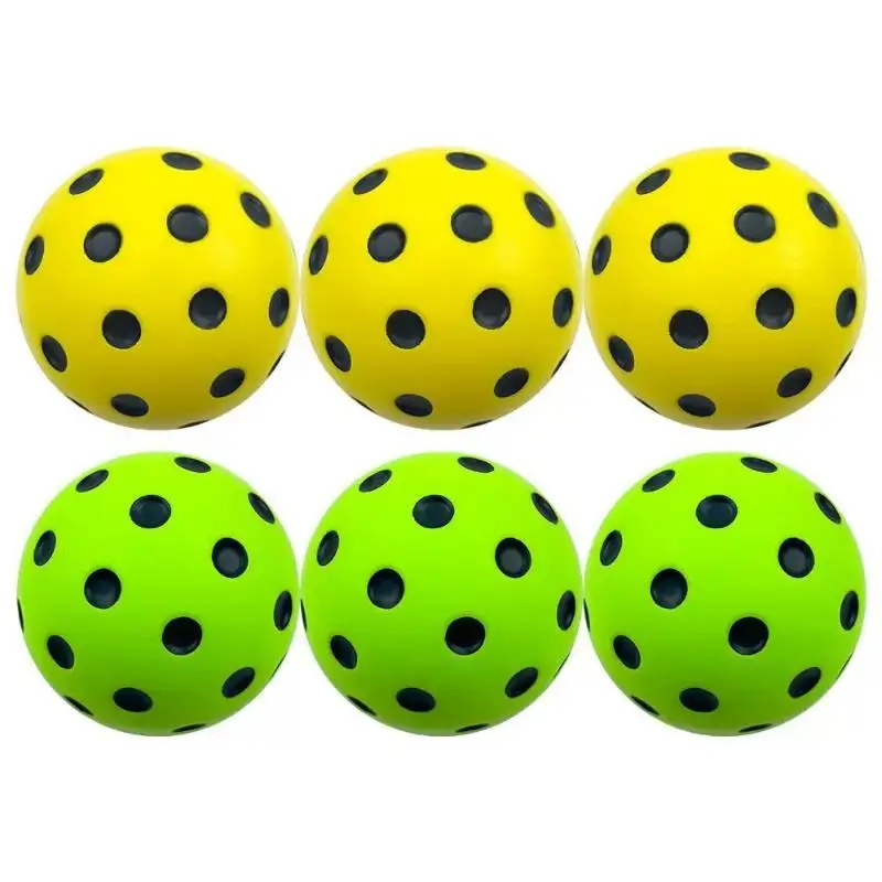 Geräuscharme Schaumstoff-Pickleball-Bälle für den Innenbereich, 74 mm, weiche Schwamm-Trainingsausrüstung – Detail 3
