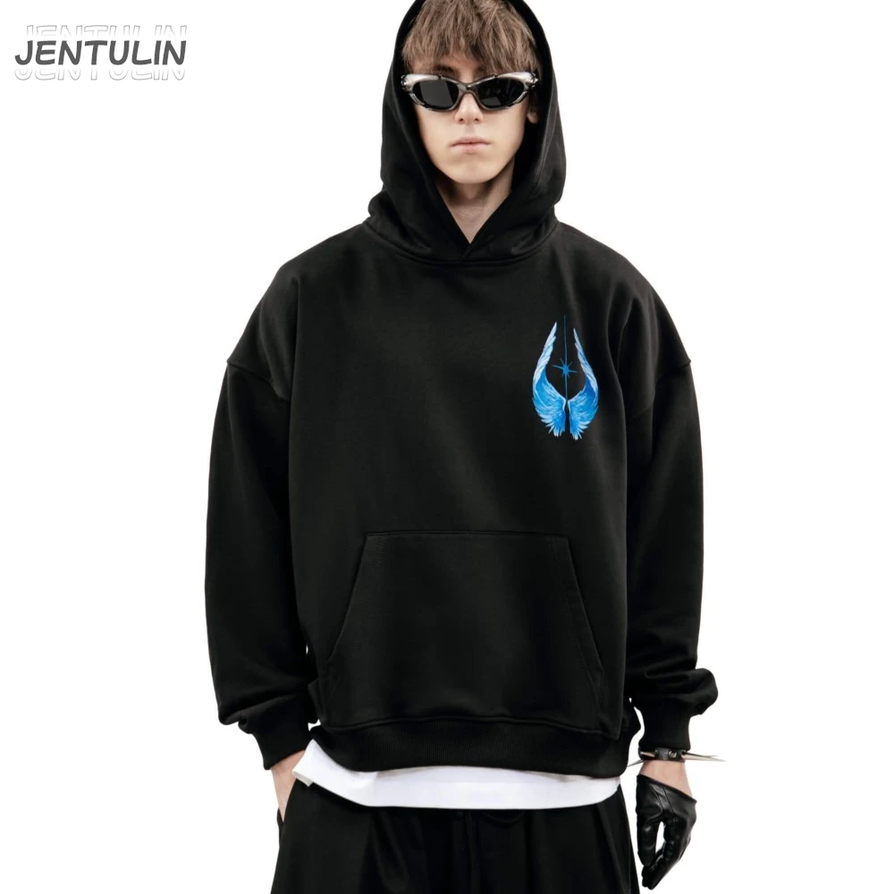 Harajuku Übergroße Streetwear Pullover männer Hoodies Helle Seite Grafik Drucken Mit Kapuze Sweatshirt Hip Hop Ästhetischen Tops Goth Y2k