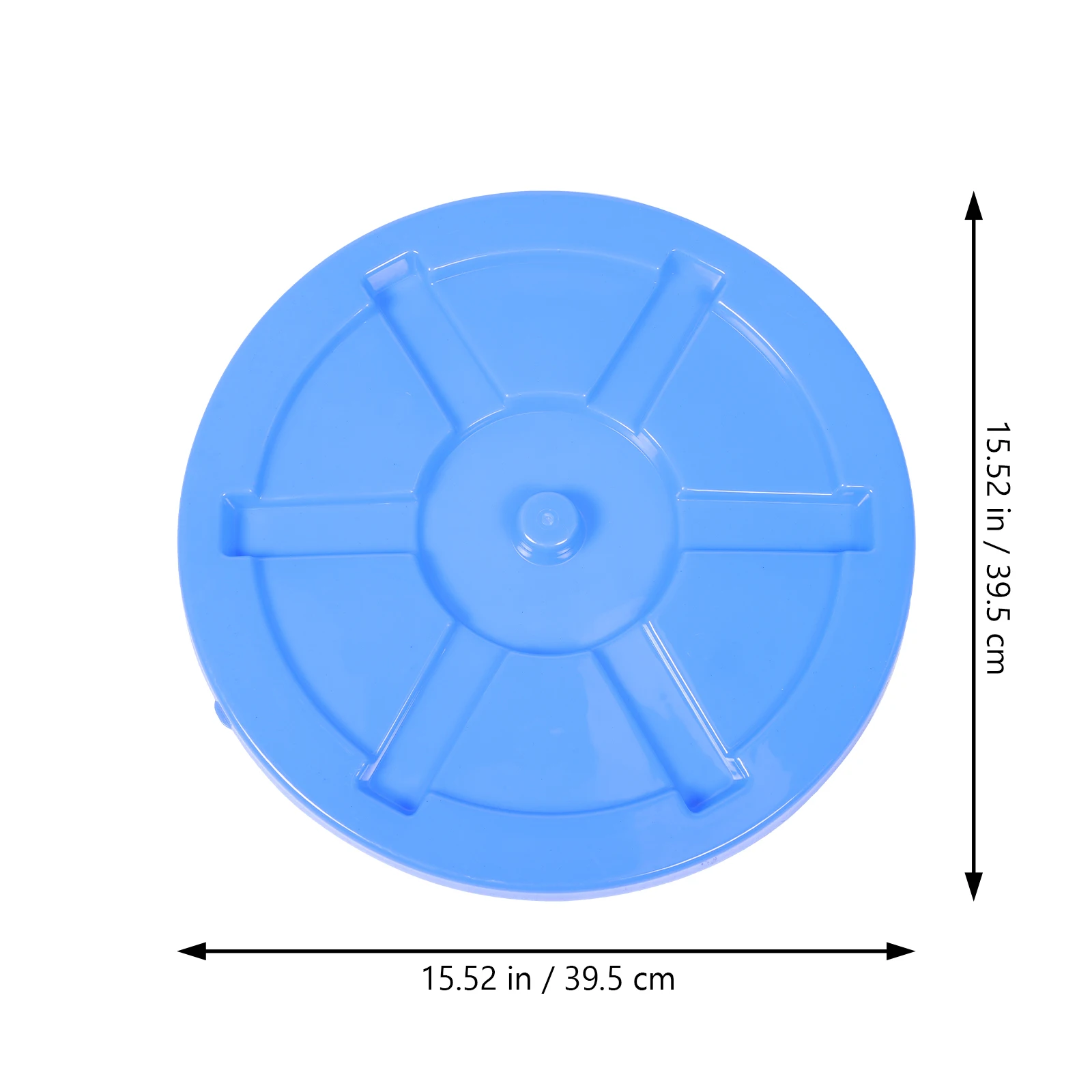 

Heavy-Duty Plastic Can Cover Replacement For Waste Bin Outdoor Lightweight Portable Easy Install Round Garbage Container