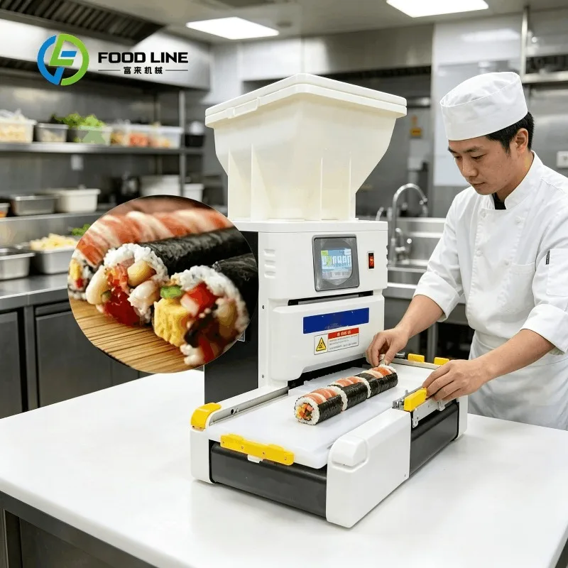 Customized automatic sushi rice spreading rice sheet making machine for sushi chain store food workshop high working efficiency