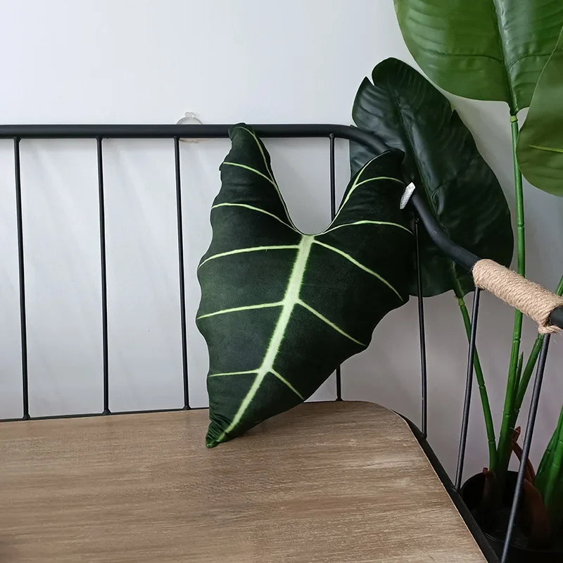 Tropical Plants Pillow for Living Room Sofa Cushion Leaf Pillow Chair Back Seat Cushion Home Decoration Almohadas Para Dormir