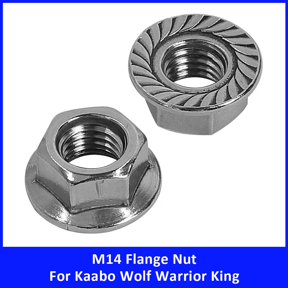 

M14 Flange Nuts for ZERO 10X 11X VSETT 10+ Kaabo Wolf Warrior King Electric Scooter Accessories Parts Fixing Motor Axle Fork Nut
