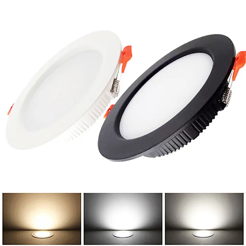 

LED Downlight Aluminum 3W 5W 7W 9W 12W 15W 18W220V Recessed Ceiling LED Spot Lighting Bedroom Kitchen Indoor Led Down Light Lamp