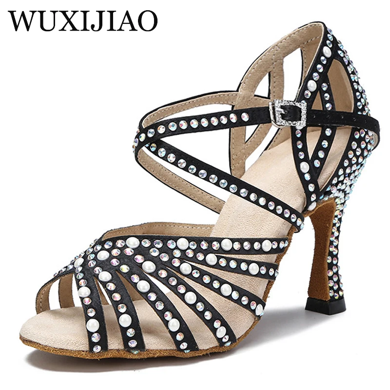 

WUXIJIAO New Fashion Latin Dance Professional Ballroom Dance Shoes Salsa Girls Samba Party Sneakers