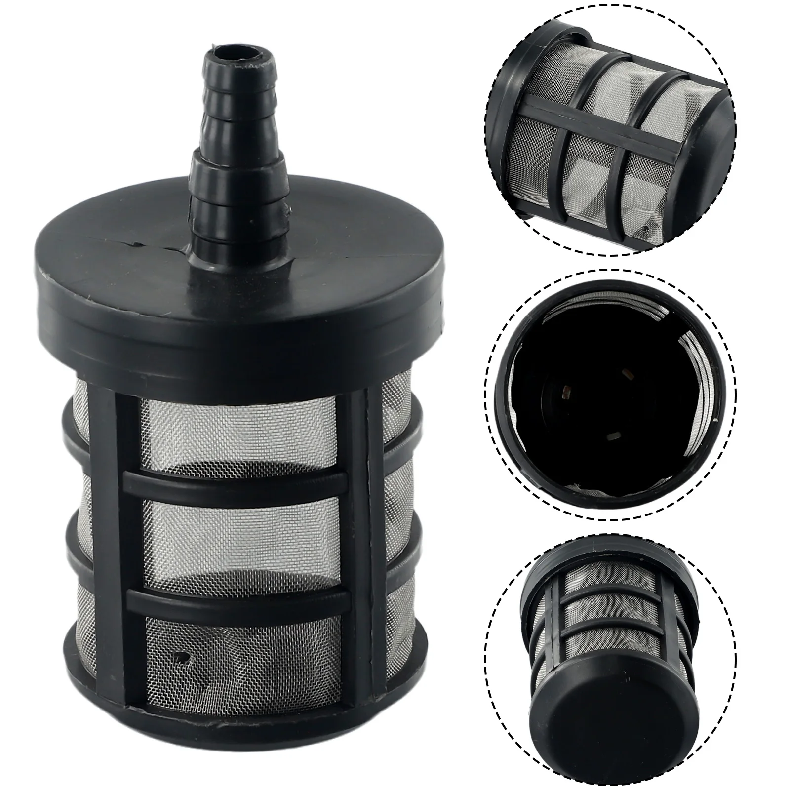 1 pz giunto filtro PP conduttura connessione rapida pompa da giardino per auto parte di ricambio rete in acciaio inossidabile autoadescante
