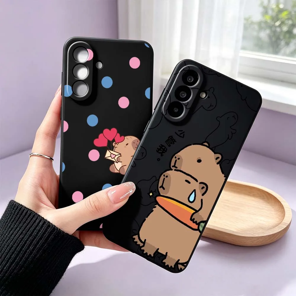 Cartoon Cute Capybara For Samsung Galaxy A30 A26 A25 A23 A21 A17 A16 A15 A14 A13 A07 A06 A05 Phone Case Cover