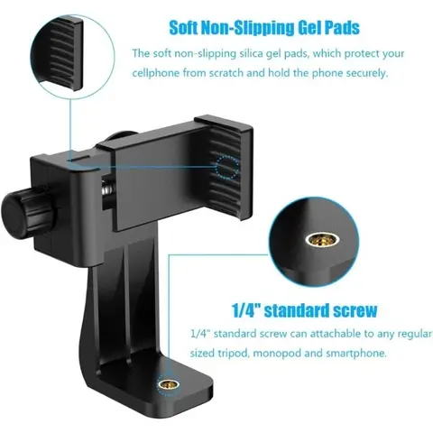 360 °   Döner Telefon Tripod Montaj Braketi Ayarlanabilir Telefon Tutucu Adaptörü Evrensel Akıllı Telefon Standı iPhone Samsung Xiaomi İçin