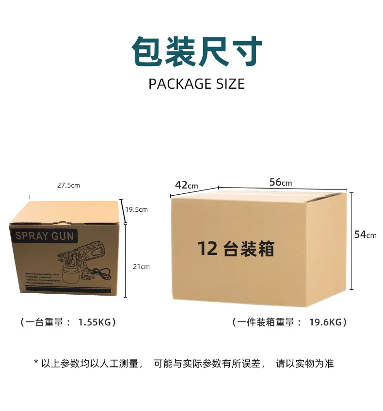 Znajdź fabrycznie nowy, elektryczny pistolet do malowania, jednoczęściowy, z homologacją, przenośny, z odłączanym, wysokonapięciowym, wtykowym pistoletem natryskowym.