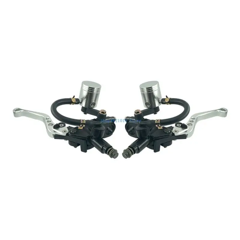 

T3LF Adjustable 7/8" Scooter Motorcycle Brake Clutch Cylinder Reservoir Levers
