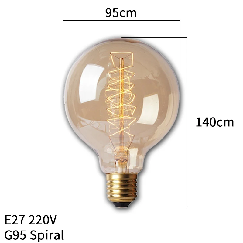 Dimbare Retro Edison Gloeilamp E27 40W 110V 220V Ampul Retro Lamp Gloeilamp Gloeidraad Vintage Decoratieve Licht lamp