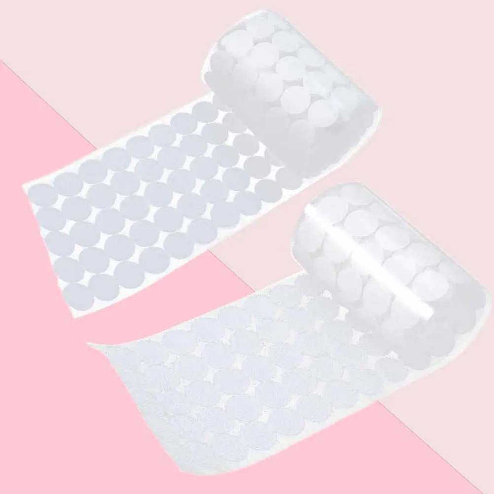 

White Adhesive Dots 20mm Strong Sticky Hook Loop Tape Home Office Craft Supplies Dot Sticker Round Stickers