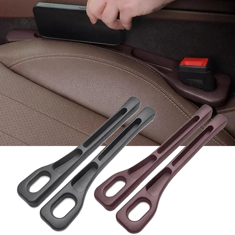 Car Seat Gap Stuff Side Seam Universal PU Car Gap Filler Leakproof Seat Gap Storage Organizer Car Interior Accessories 1 Pair