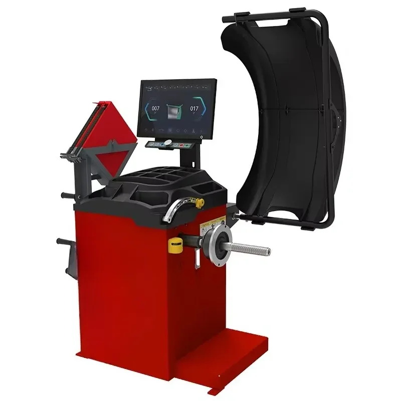 Automatic Wheel Balancer Machine LCD Display Dynamic Tire Balancing Equipment Support OEM for Workshop Garage Standard CE