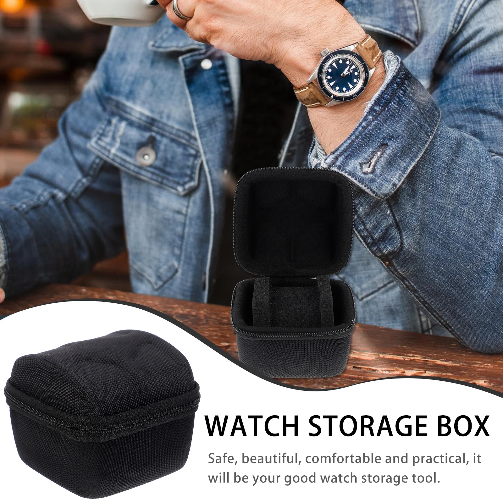 

1Pc Premium Watch Storage Bag Durable Watch Organizer Container Travel Storage Pouch Practical Storage Case
