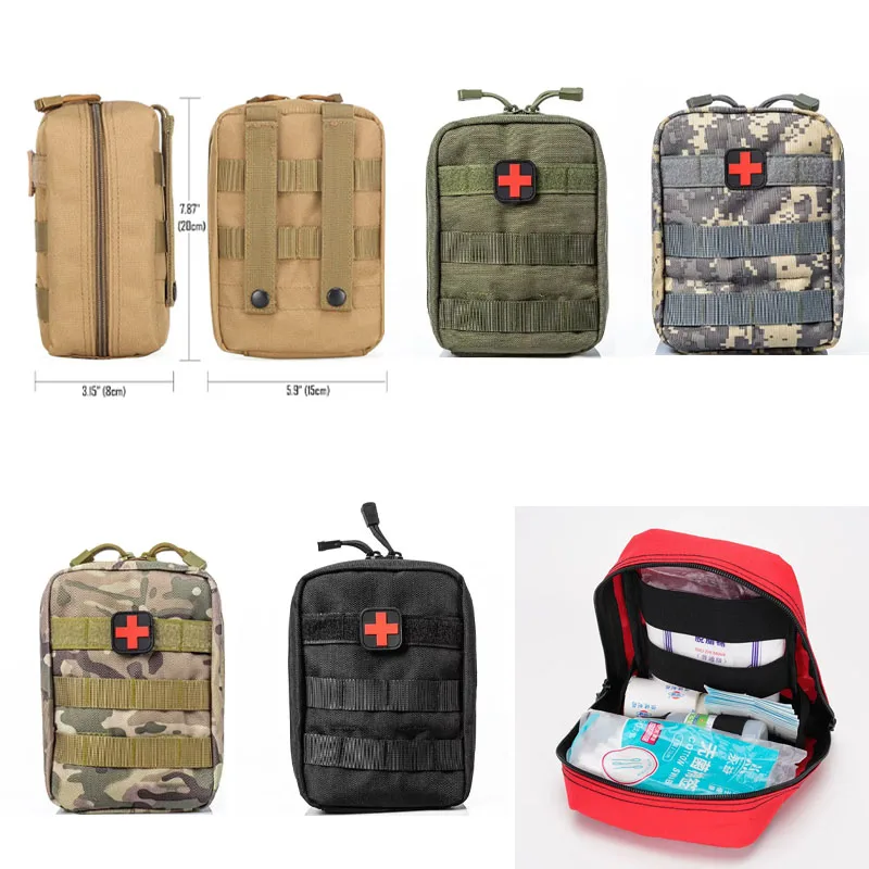 

Survival Pouch Outdoor Medical Box Large Size SOS Bag Tactical First Aid Bag Medical Kit Bag Molle EMT Emergency Tactical