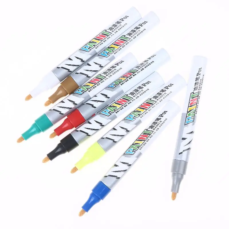 

Paint Marker Waterproof Marker Paint Pen Vehicle Touch-Up Paint Tyre Oily Markers Quick Drying Signature Pen 14.2*1.4cm