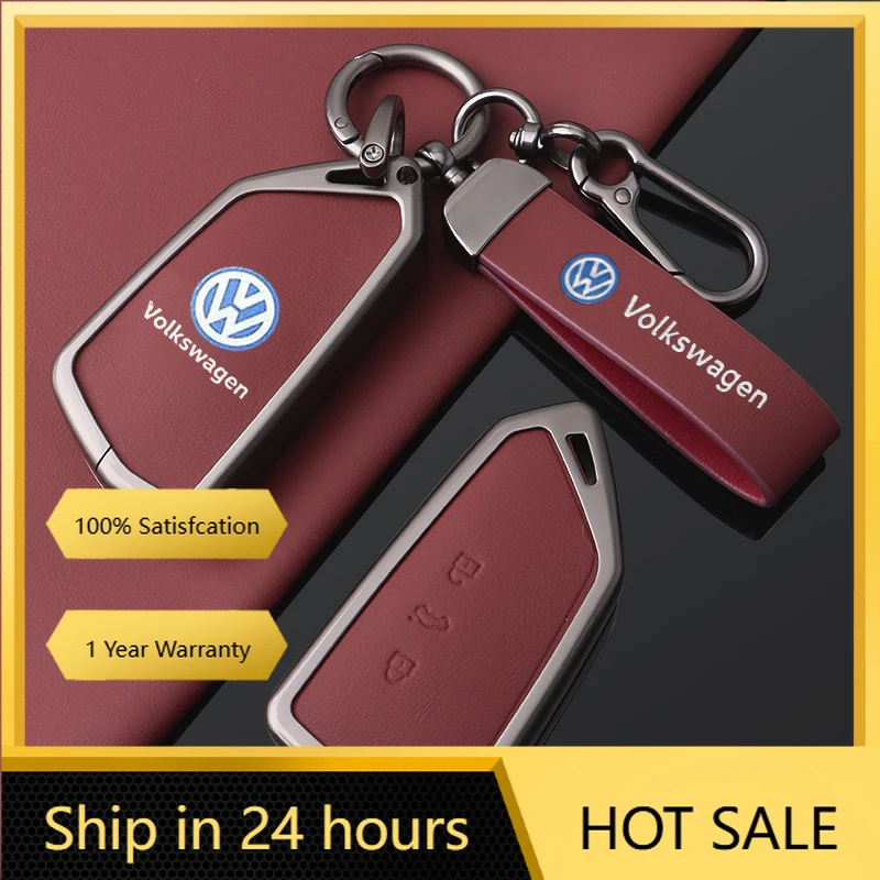 

Крышки ступицы, модный кожаный чехол для дистанционного ключа из цинкового сплава, чехол для автомобиля, брелок для VW Volkswagen Golf 8 2020 ID.3 ID.4 Cupra, аксессуары