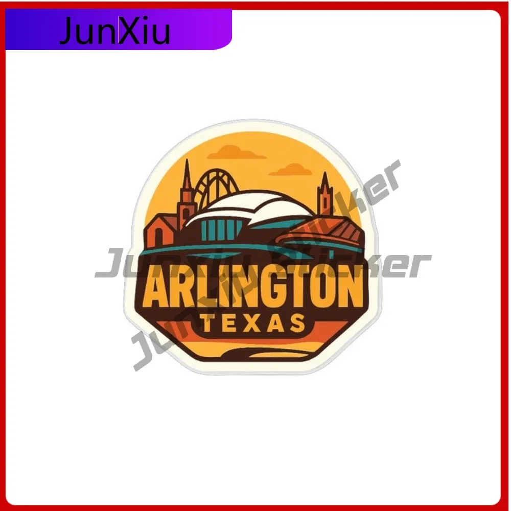 

Arlington Texas City Travel Vacation Sticker Bumper Truck Pickup Camper Car Body Cover Scratches Vinyl Decal Camper Van Bike Pvc