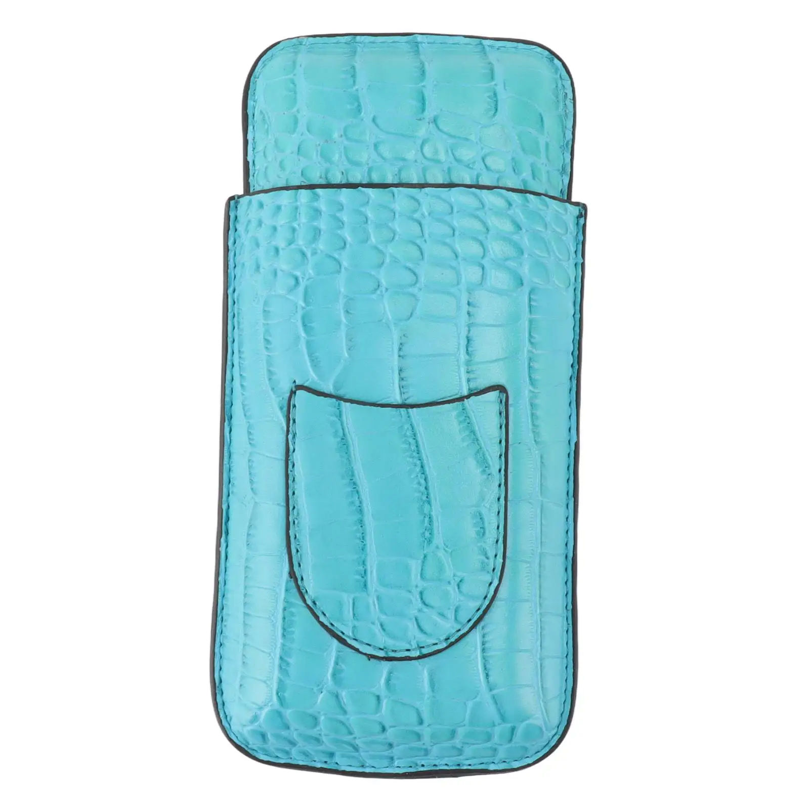 

Leather Cigar Holder Case - 3 Finger Design with Breathable for travel Protection for Smoking