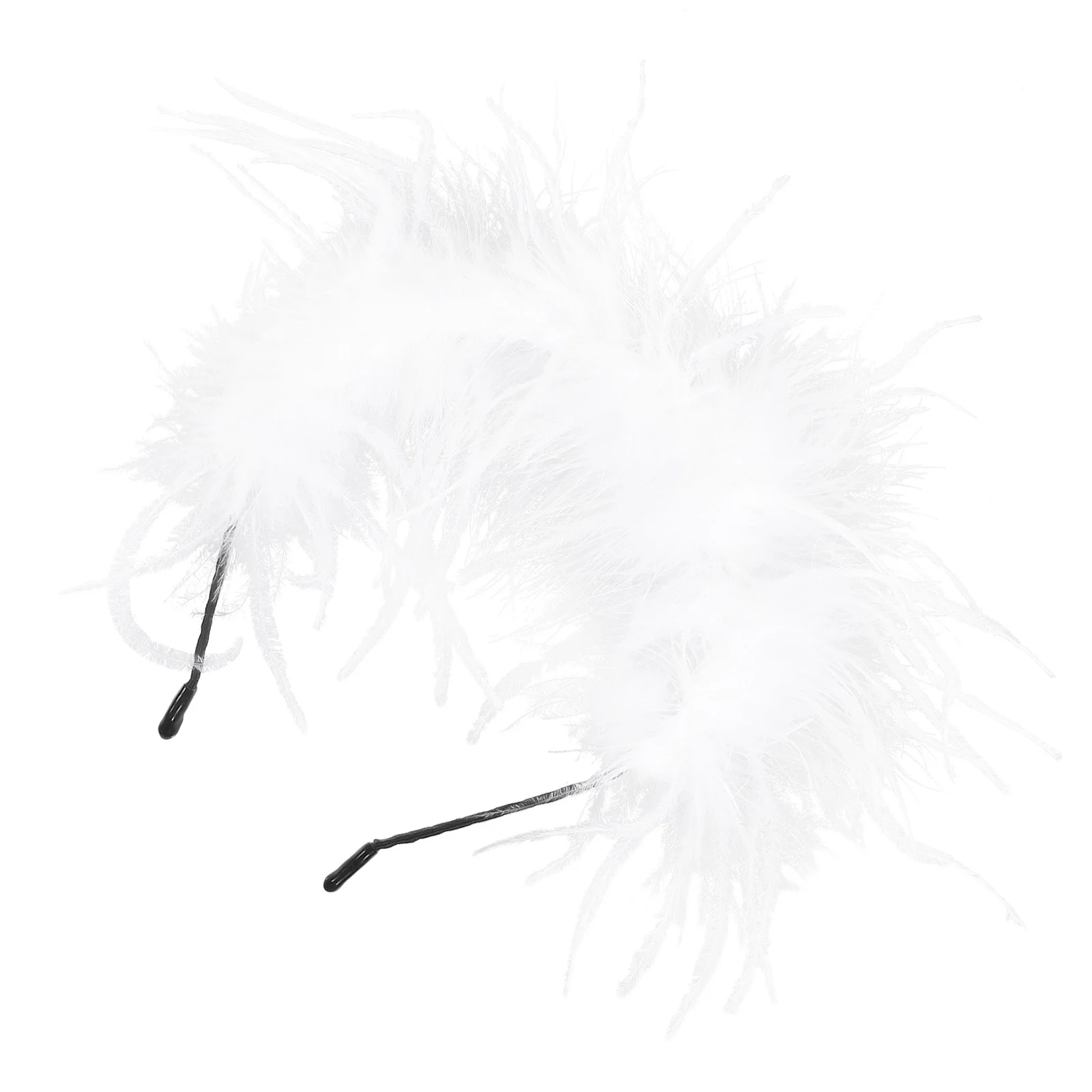 

Headband Wedding Hairband Feather Accessories White Make up Female Accessory Iron Headdress Festival Miss Bride Bands