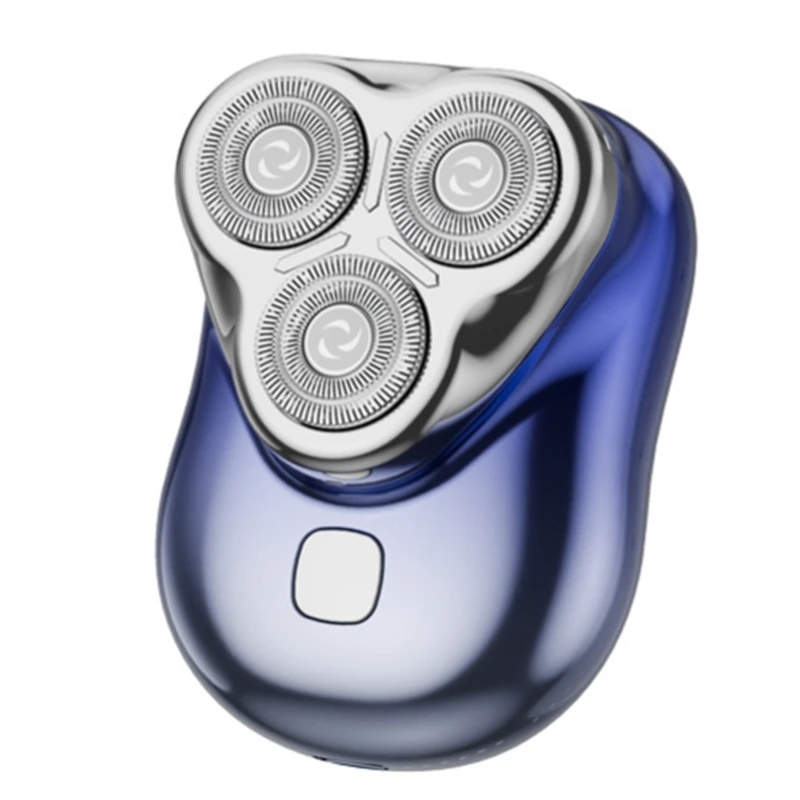 

3D Floating Magnetic Blade Men Electric Shaver Mini Portable Beard Cutter Rechargeable Rotary Electric Shaver