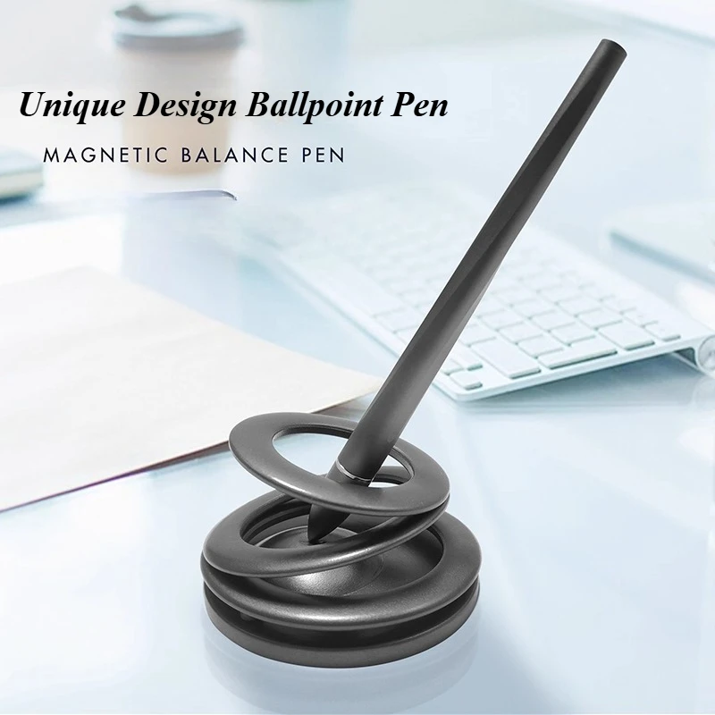 

High End Gift Pens Magnetic Levitation Ballpoint Pens Aluminum Alloy Unique Design Gel Pen Office Business Technology Stationery